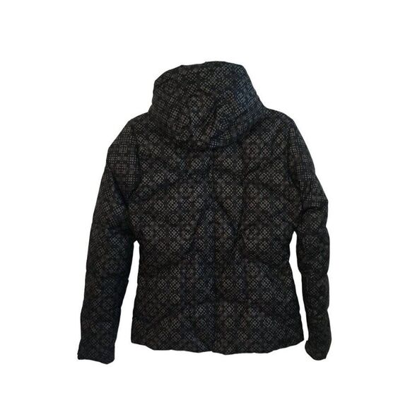 Spyder Boys Hooded Jacket Size 4 Black Patterned Insulated Winter Coat - Picture 8 of 10